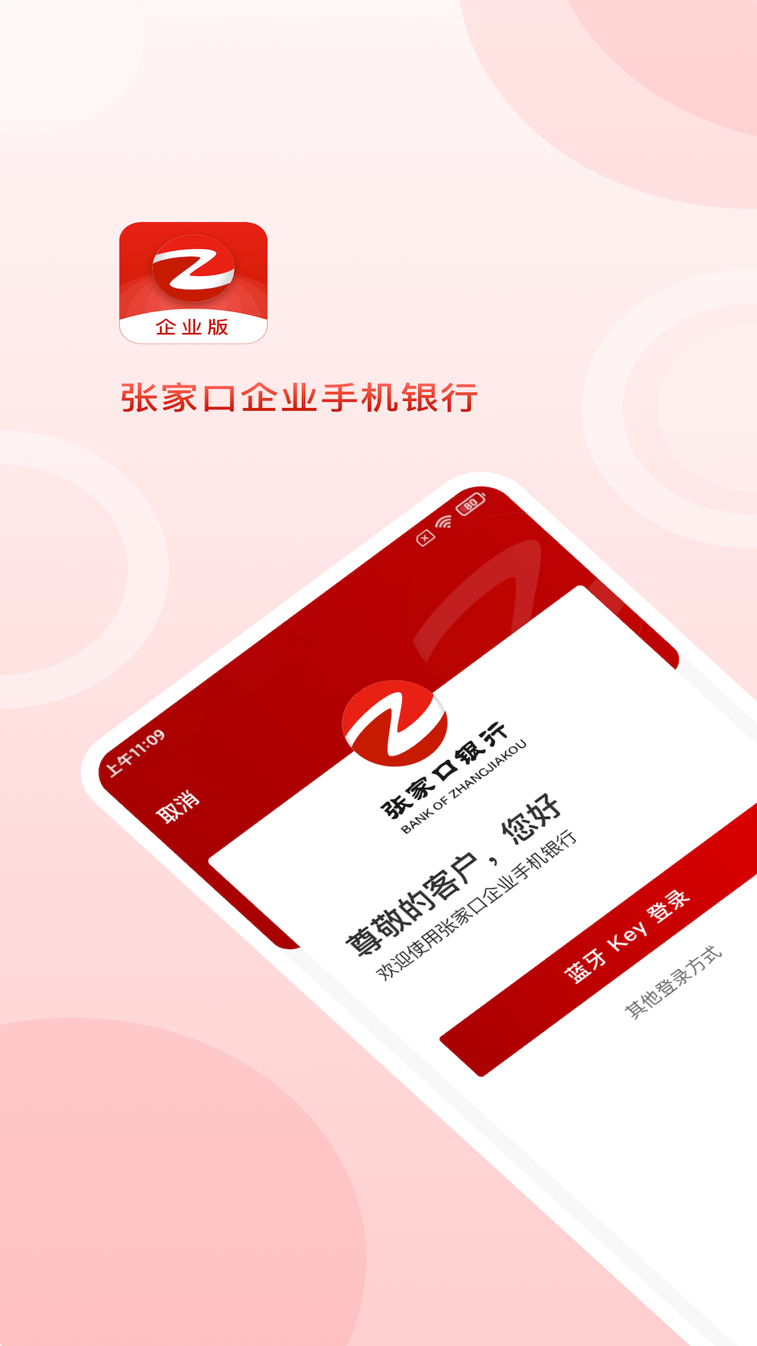 张家口银行企业手机银行安卓版高清截图