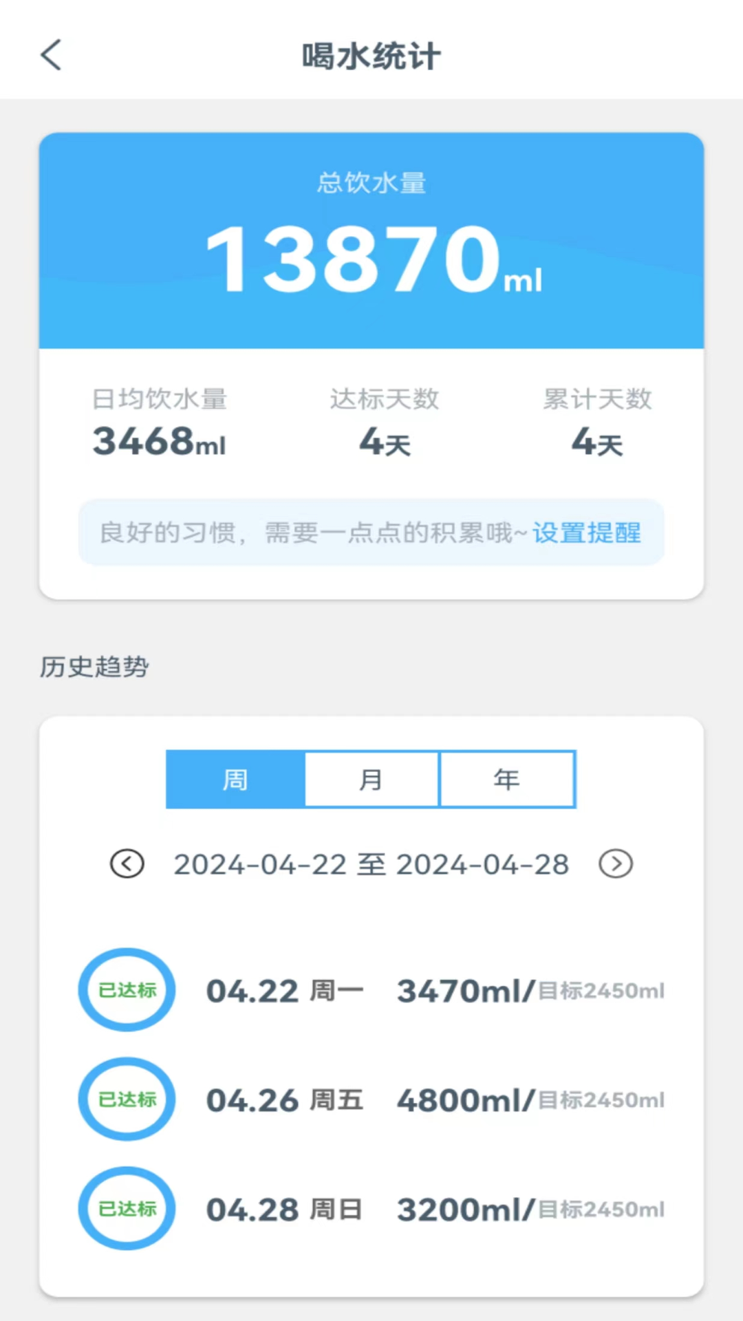 精彩截图-喝水小管家2026官方新版