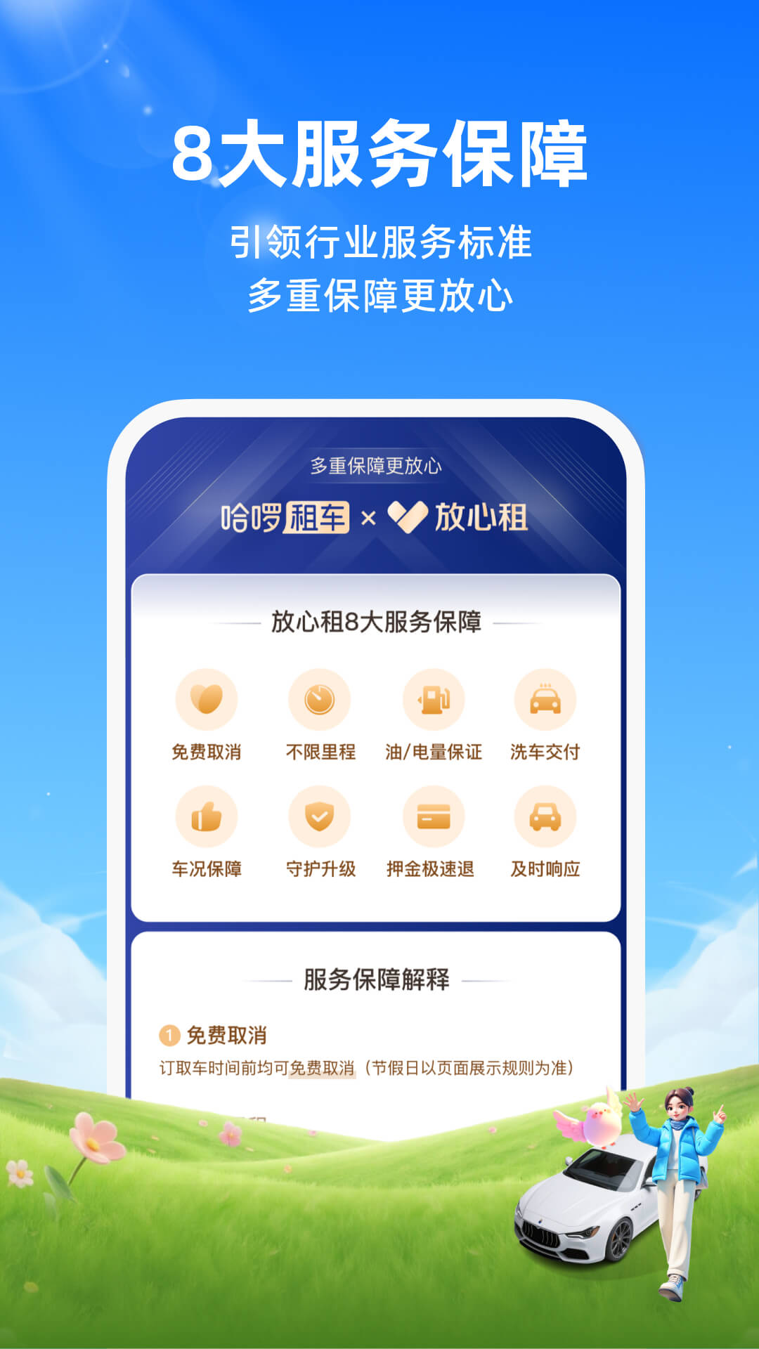 精彩截图-哈啰租车2026官方新版