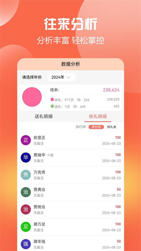 精彩截图-随心礼簿2025官方新版