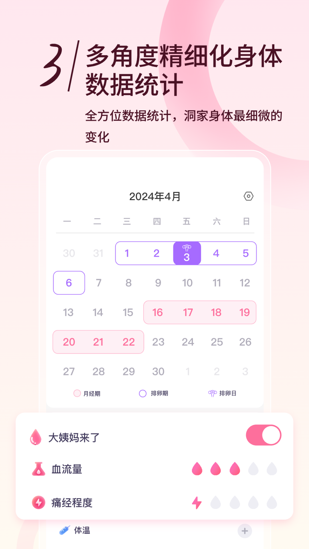 精彩截图-月月记姨妈助手2026官方新版