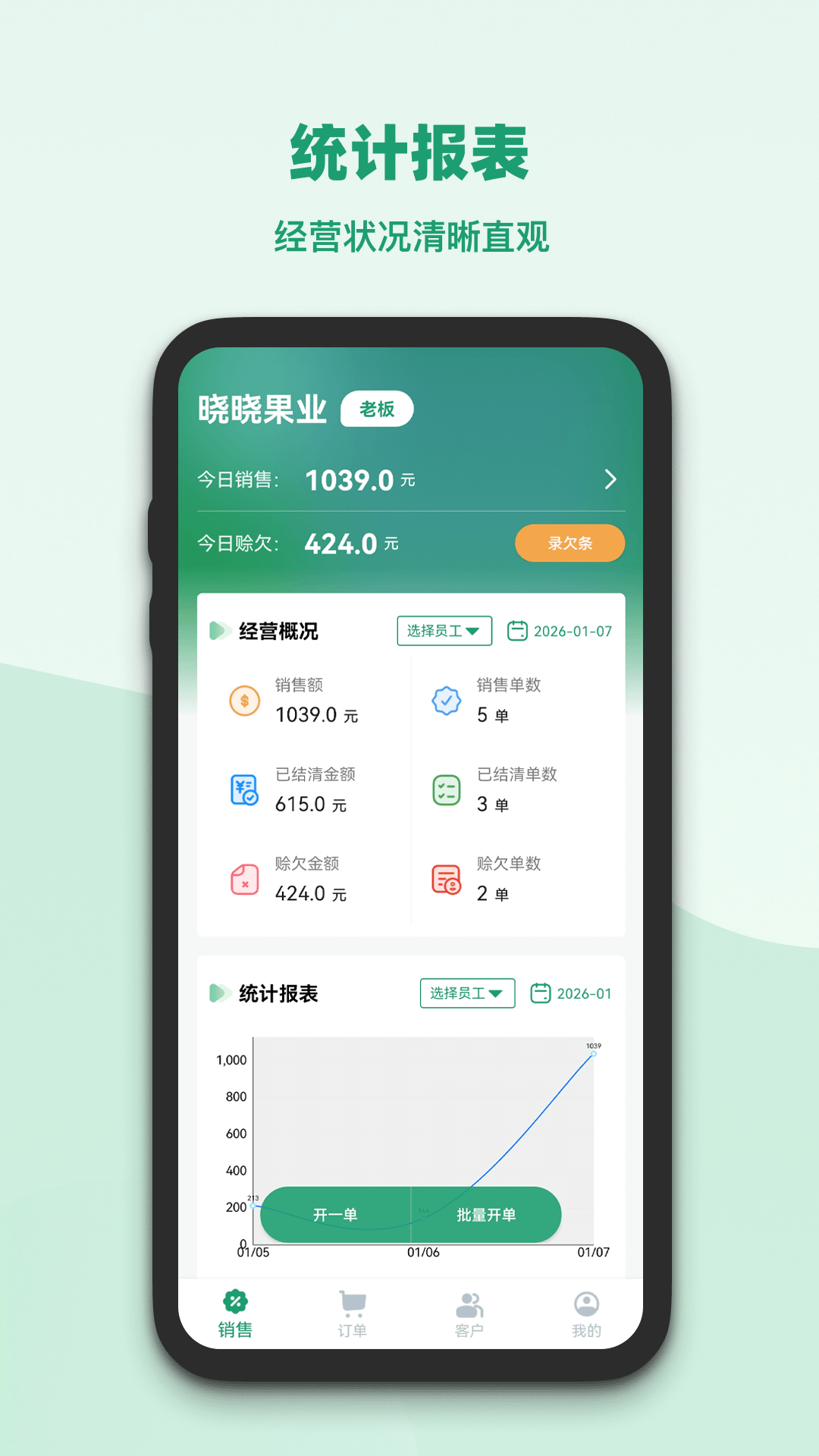 果蔬记账宝 截图 1