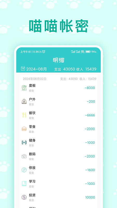 精彩截图-喵喵账密2026官方新版