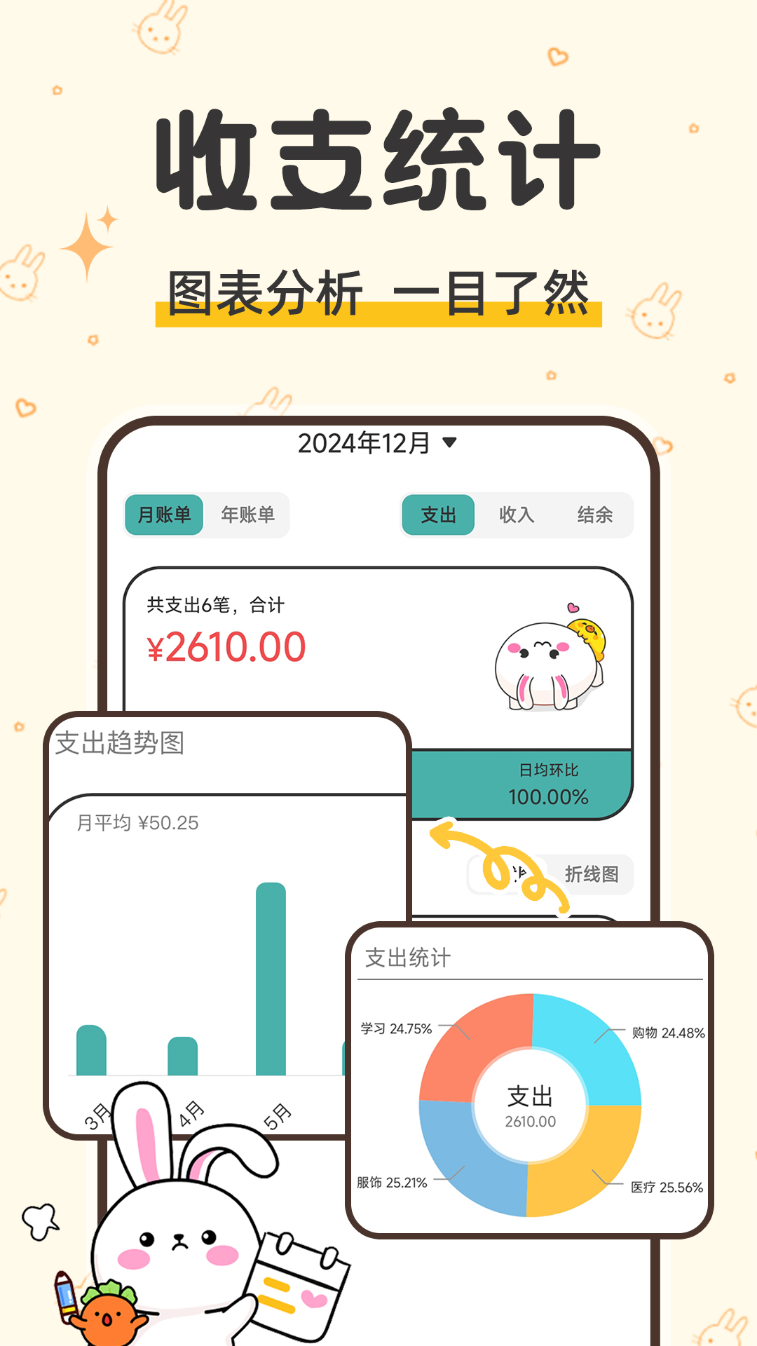 精彩截图-咪兔记账2026官方新版