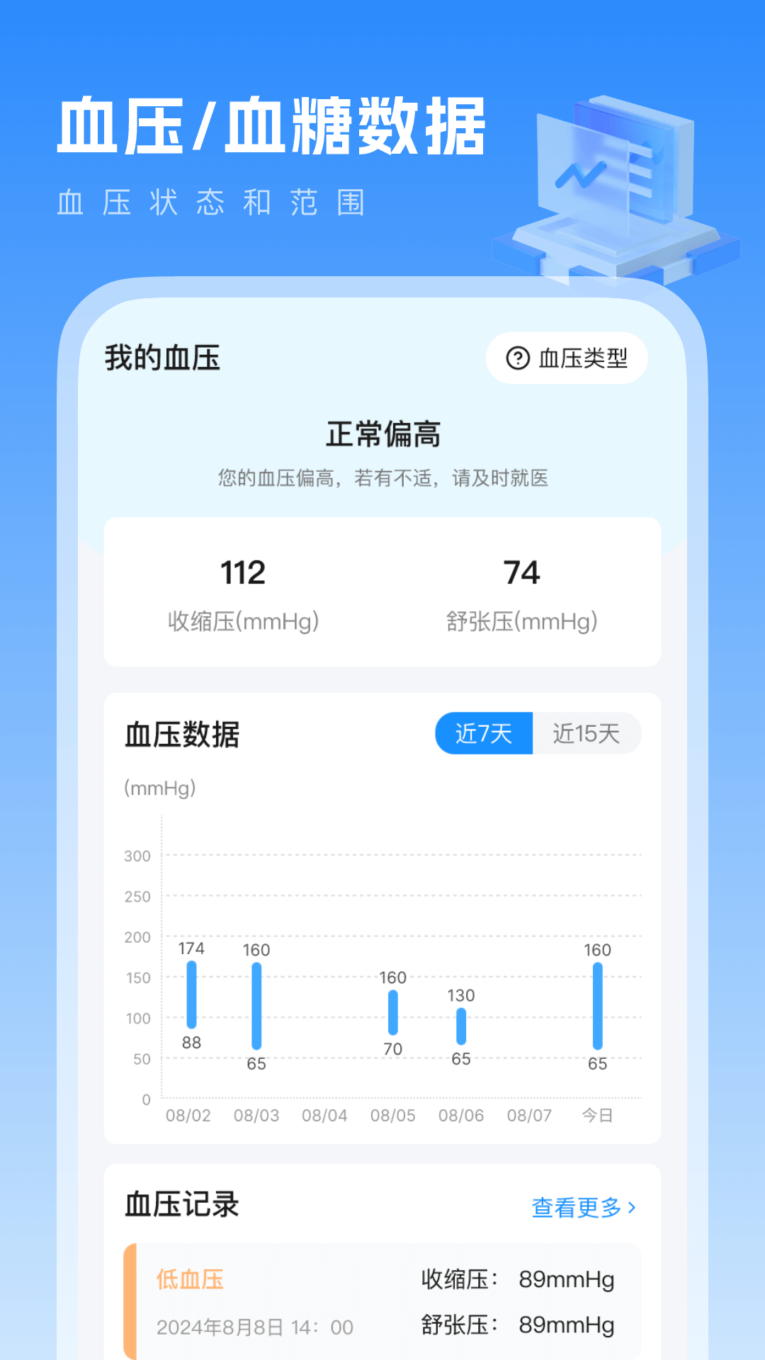 精彩截图-血压血糖记2026官方新版
