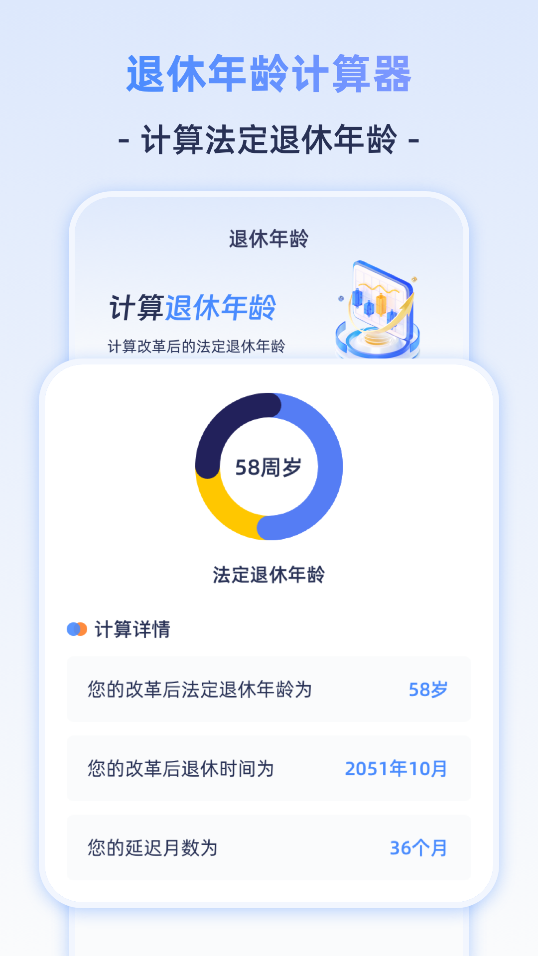 精彩截图-退休计算器2025官方新版