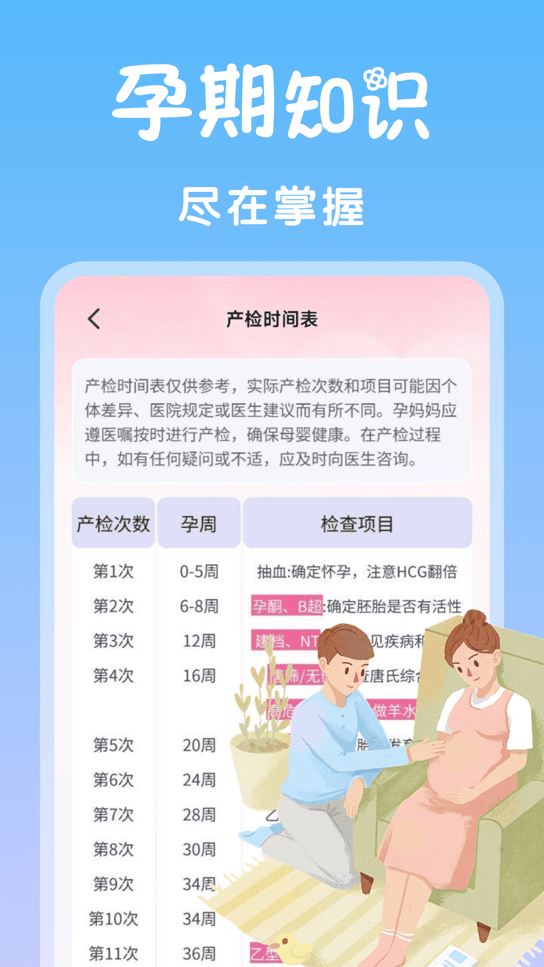 孕期管家安卓版高清截图