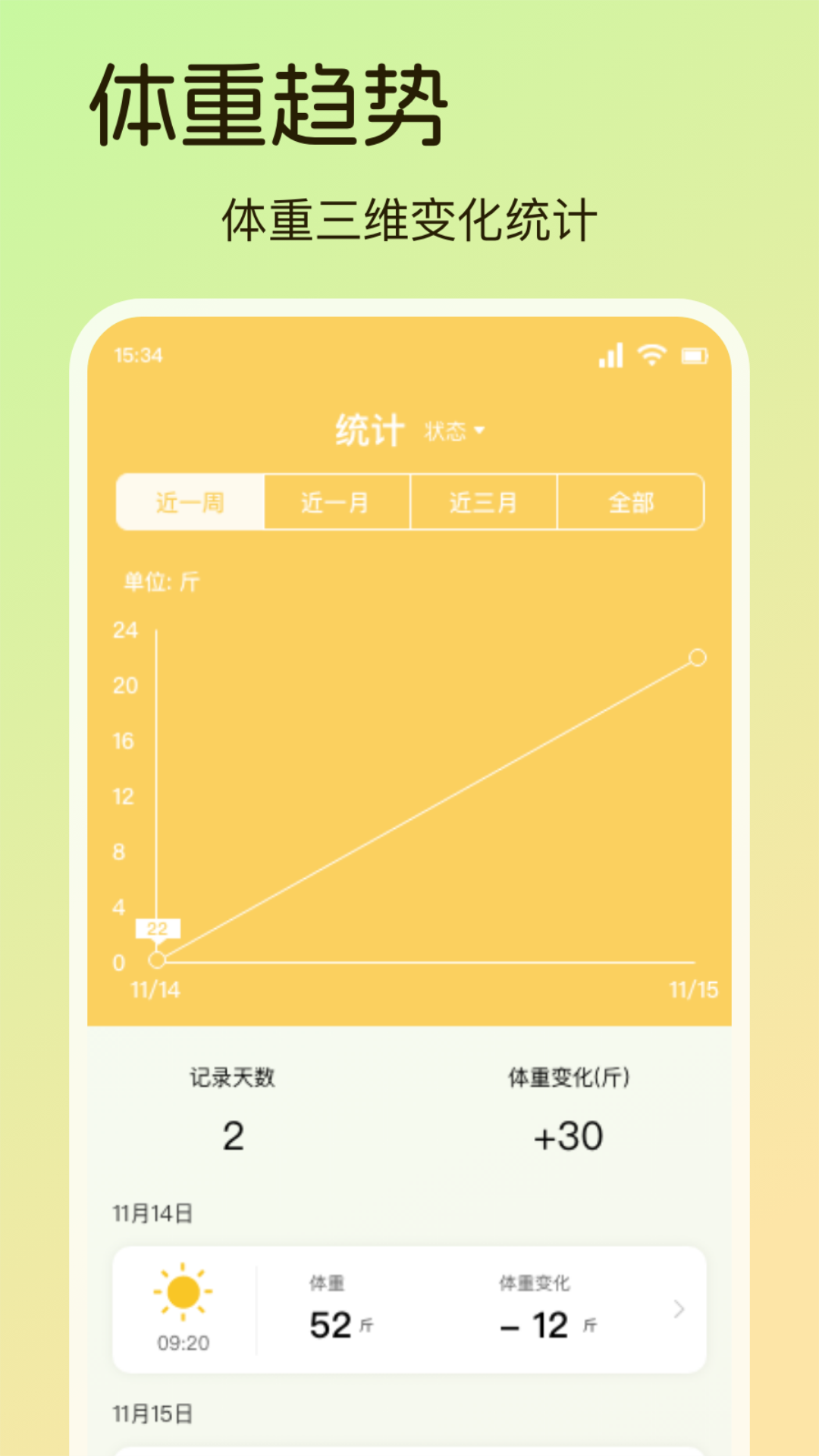 精彩截图-体重日记Pro2024官方新版