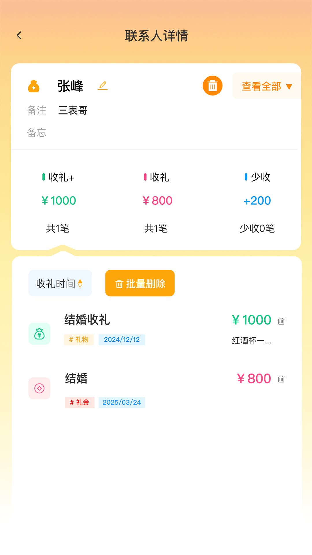 精彩截图-份子礼记2026官方新版