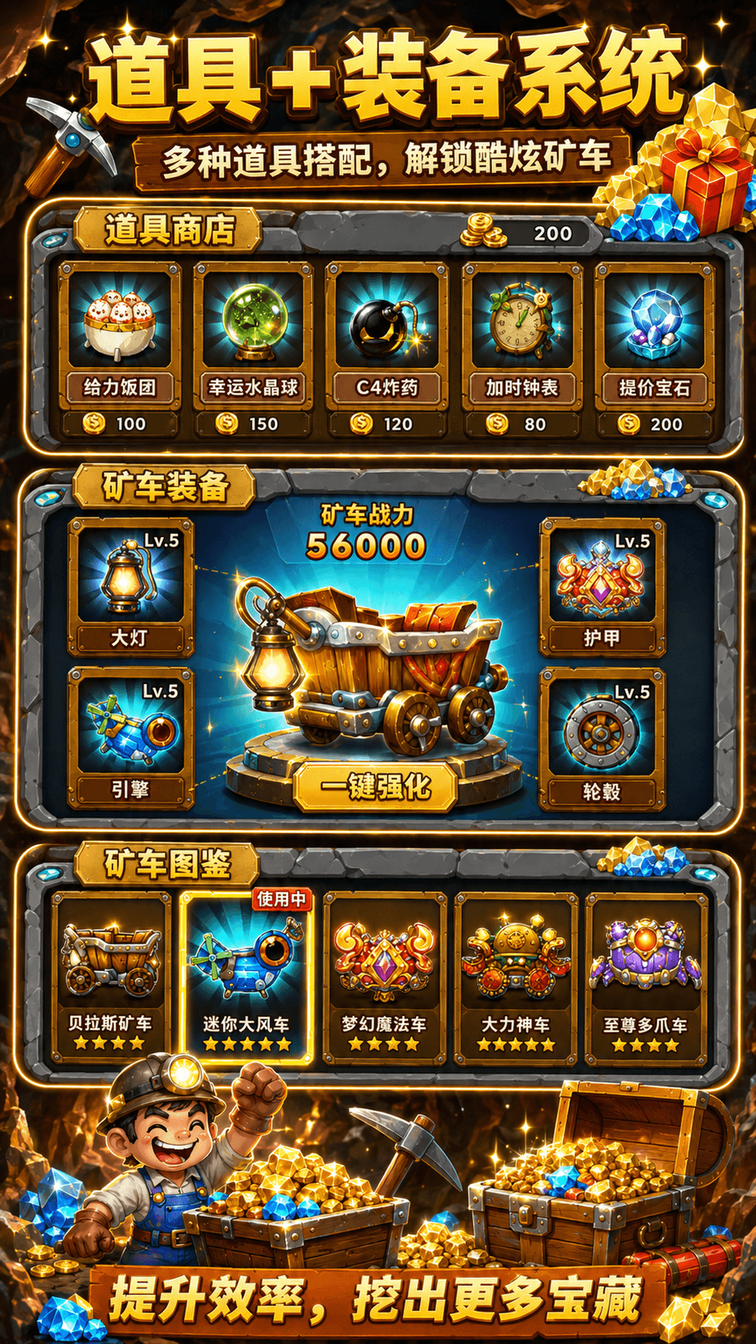 精彩截图-黄金矿工2026官方新版