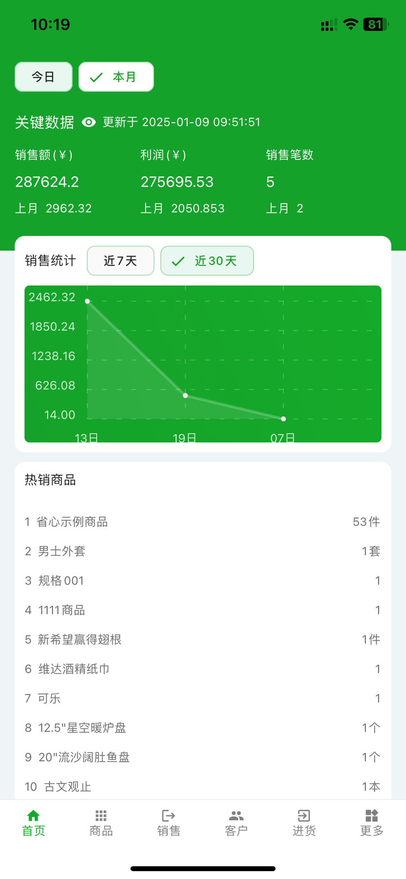精彩截图-省心进销存2026官方新版