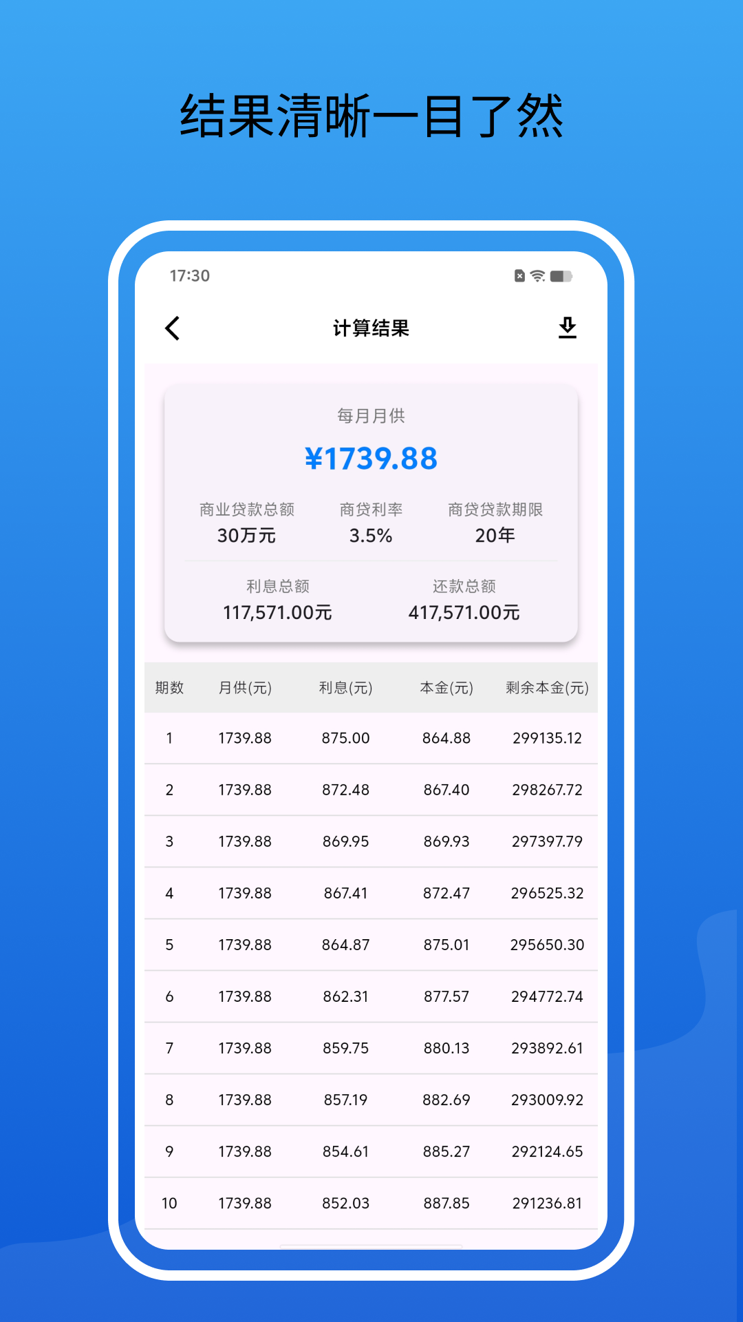 房贷计算器 截图 3