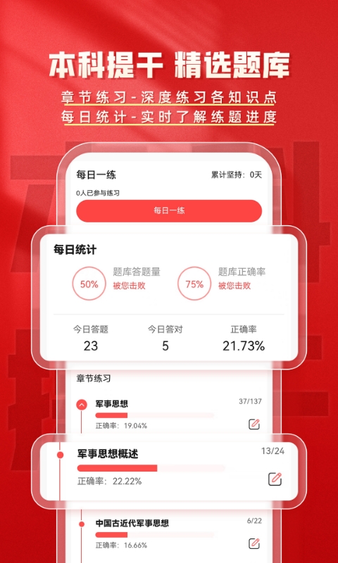 精彩截图-本科提干题库帮2026官方新版