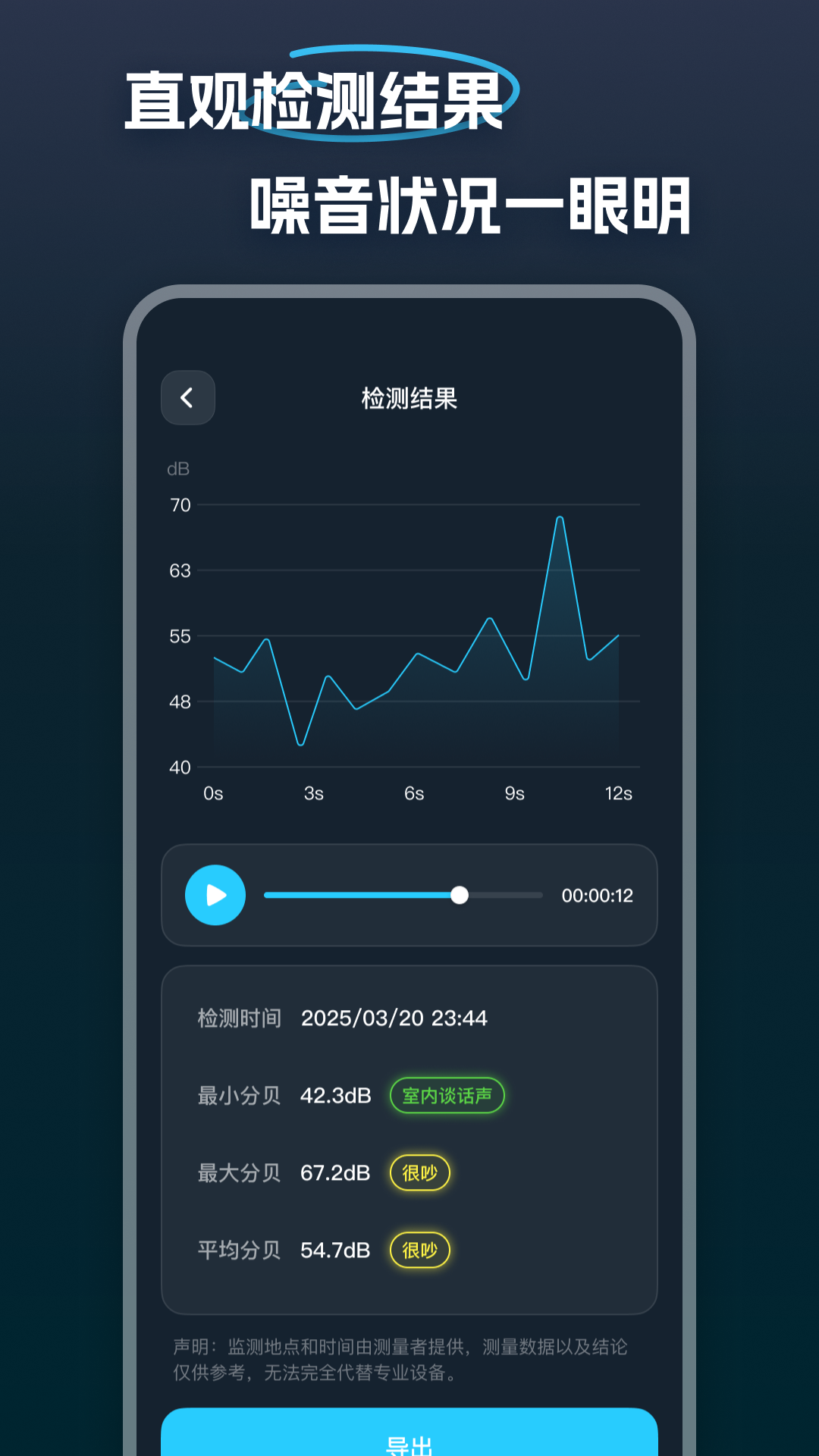 精彩截图-专业分贝噪音检测2025官方新版