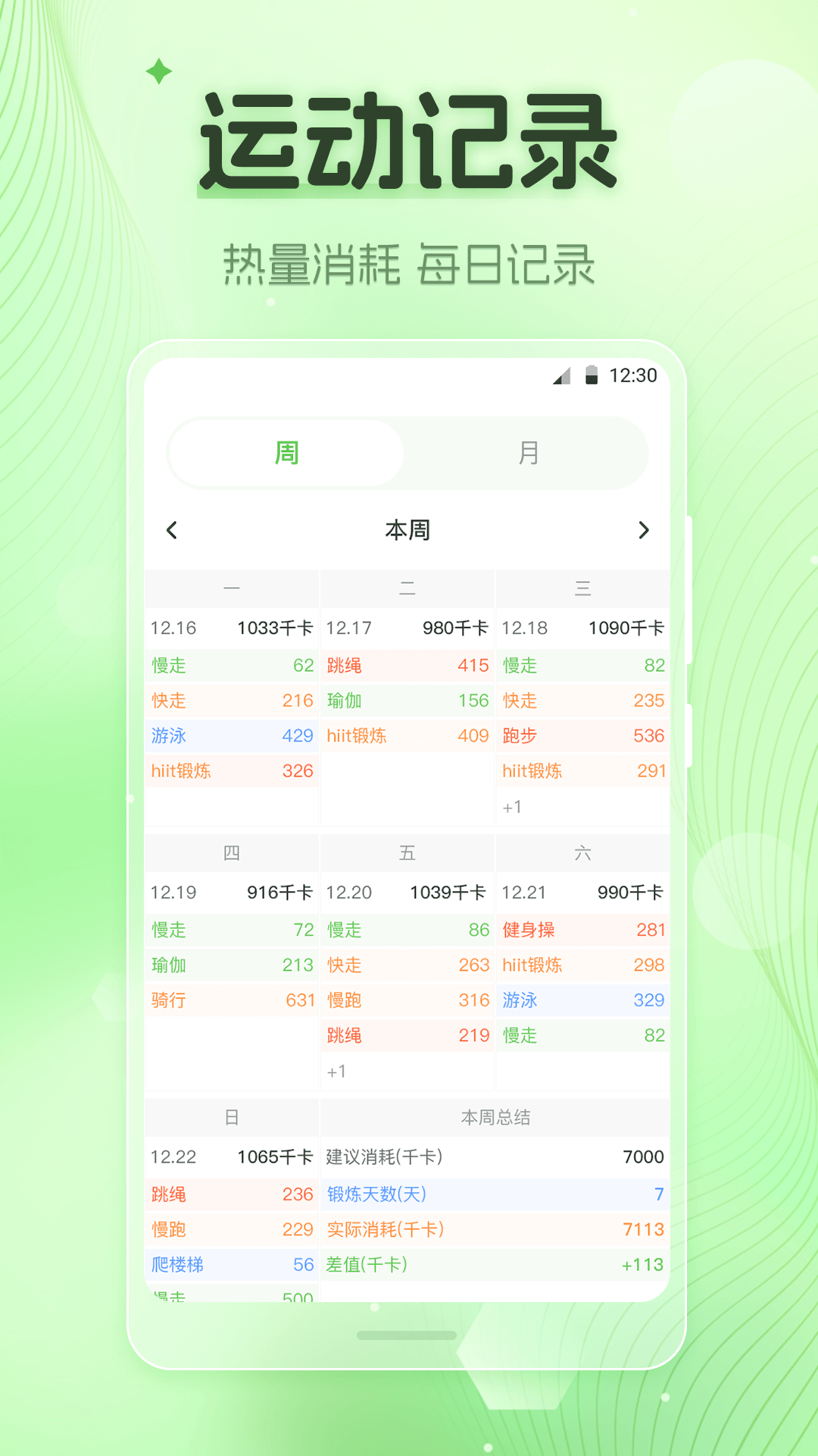 精彩截图-热量计算Down体重计2026官方新版