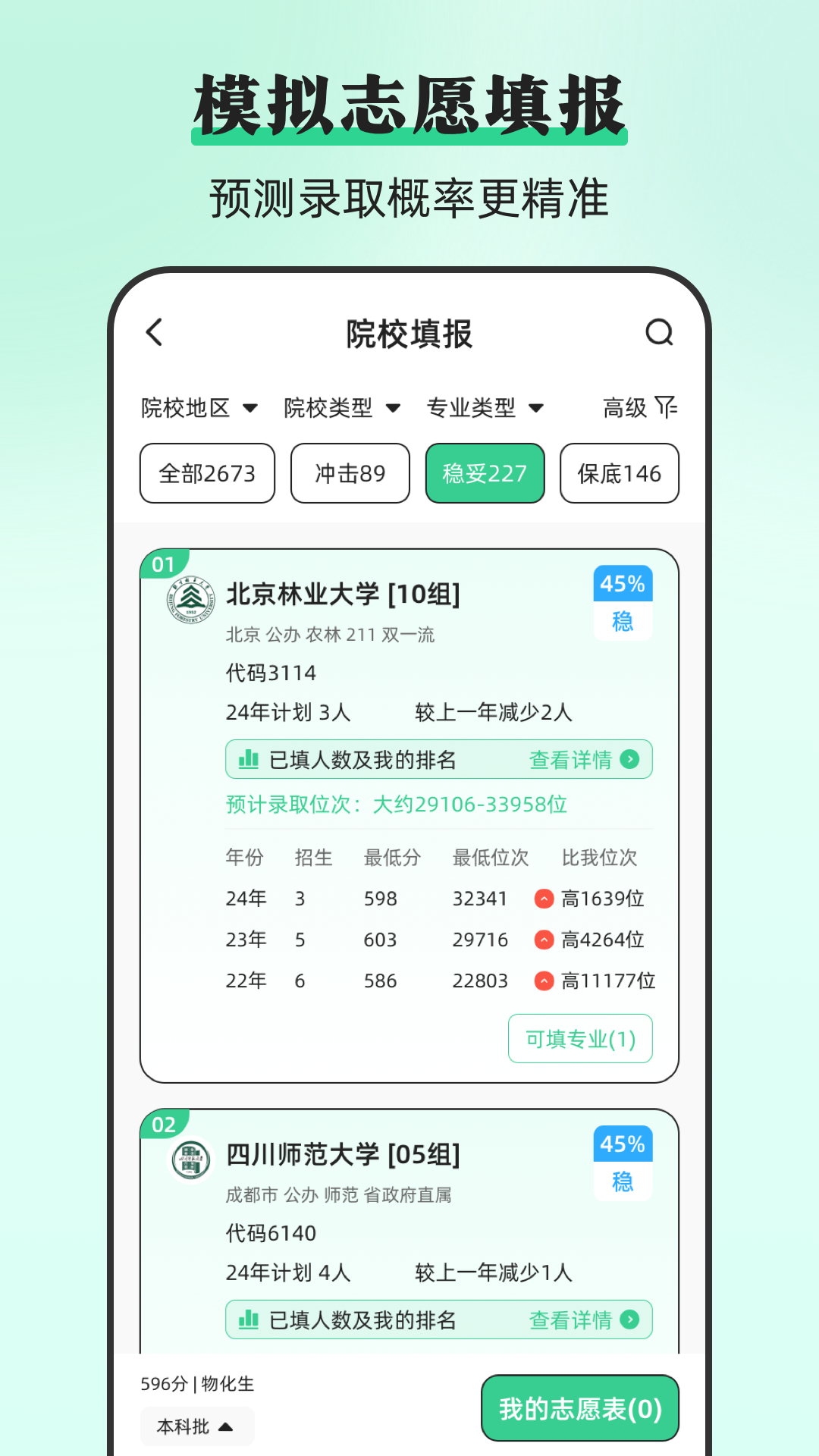 精彩截图-阳光志愿DeepLook2026官方新版