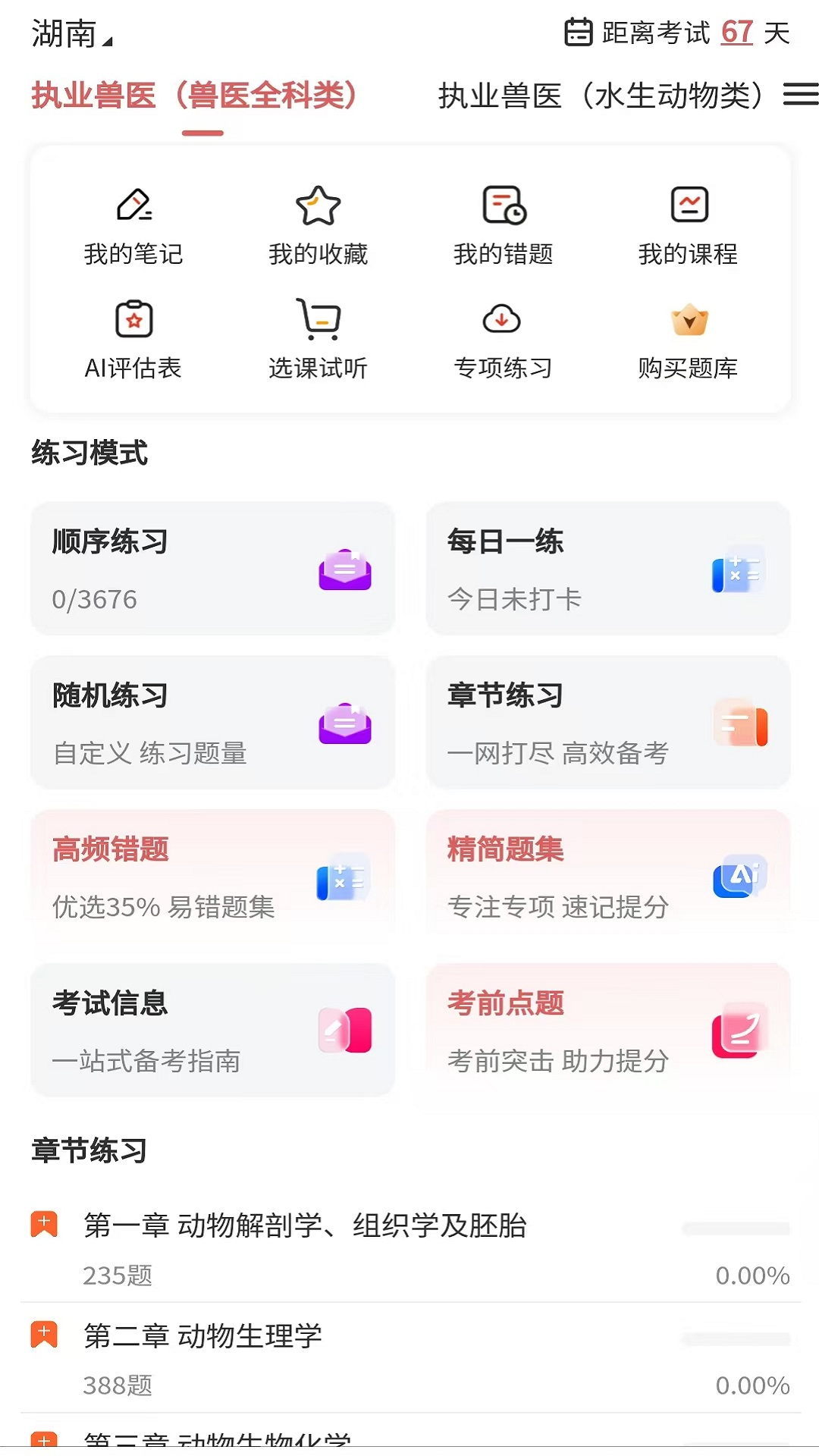 精彩截图-执业兽医题库网2026官方新版