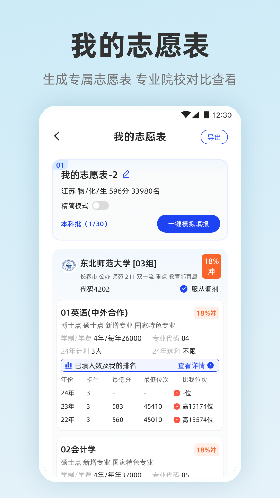 精彩截图-阳光志愿服务2026官方新版