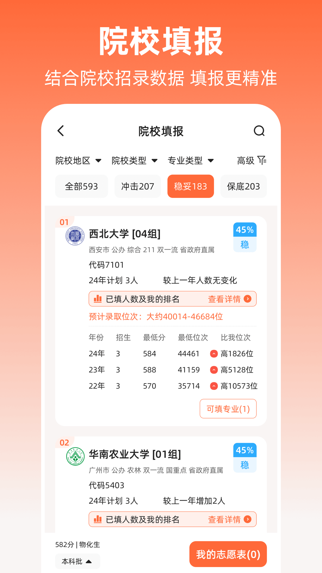 精彩截图-阳光高考志愿app2026官方新版