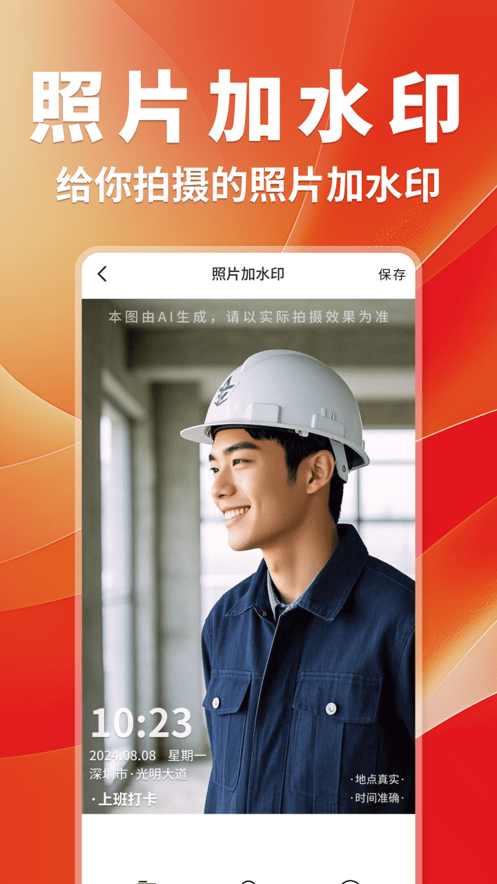 工作打卡水印相机 截图 1