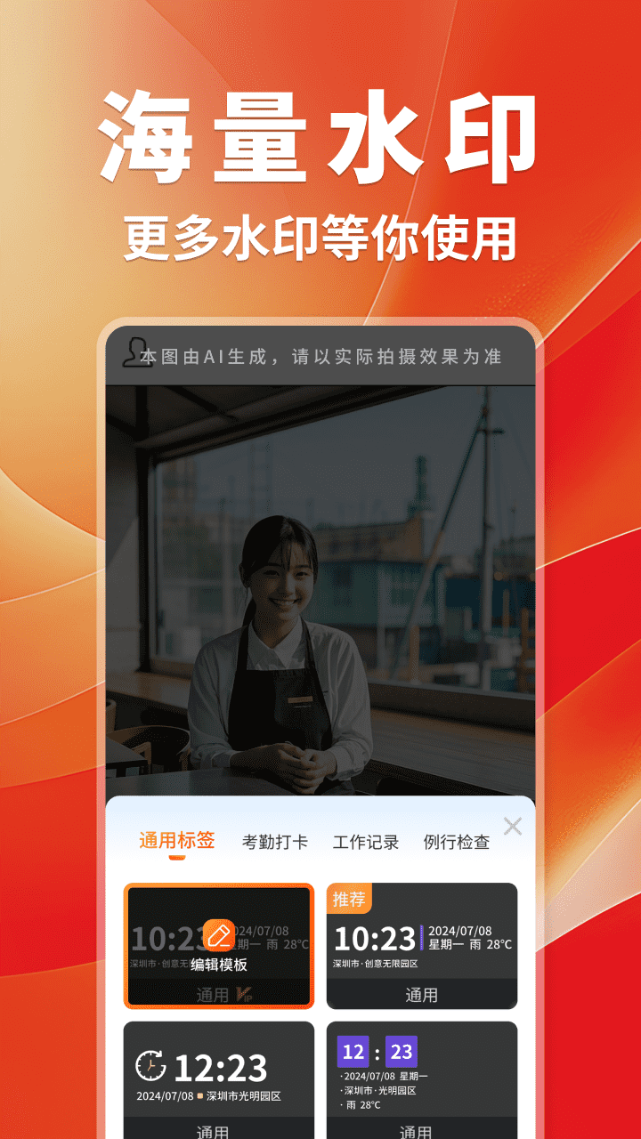 工作打卡水印相机 截图 3