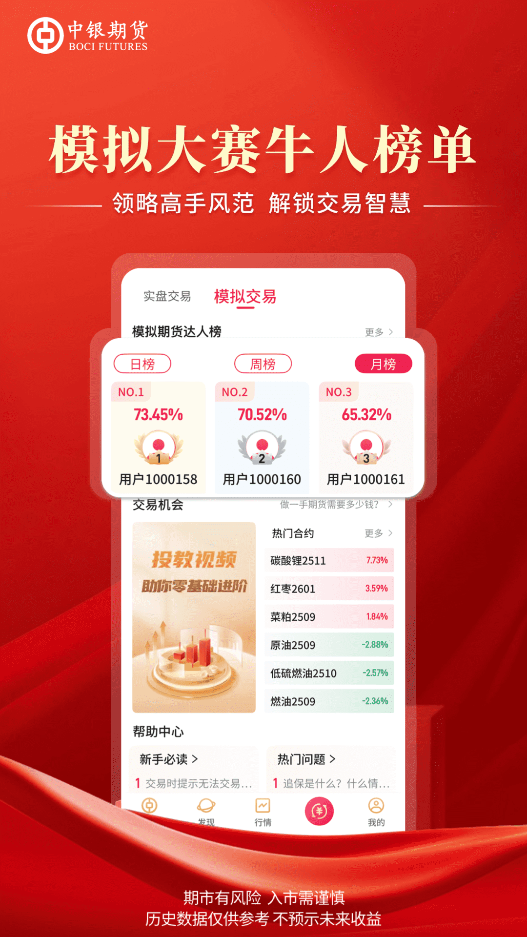 精彩截图-中银期货专业版2026官方新版