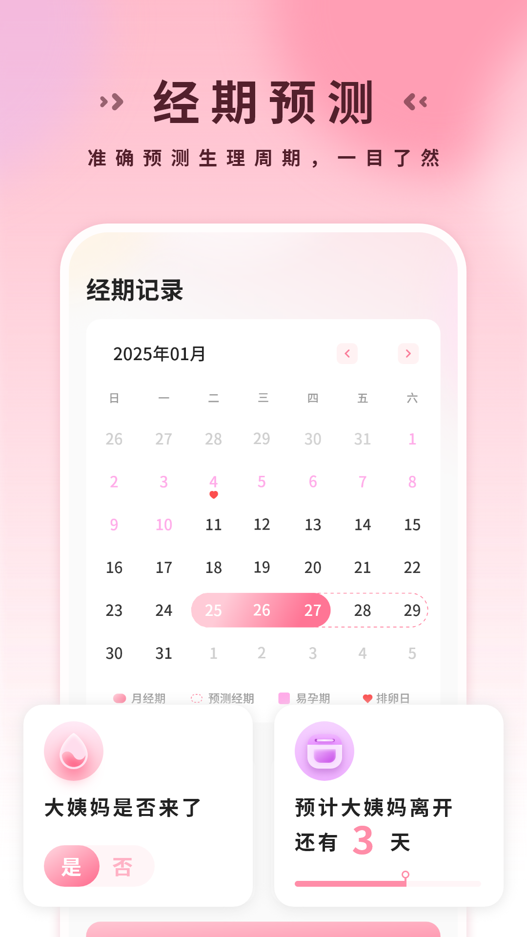 精彩截图-姨妈2026官方新版