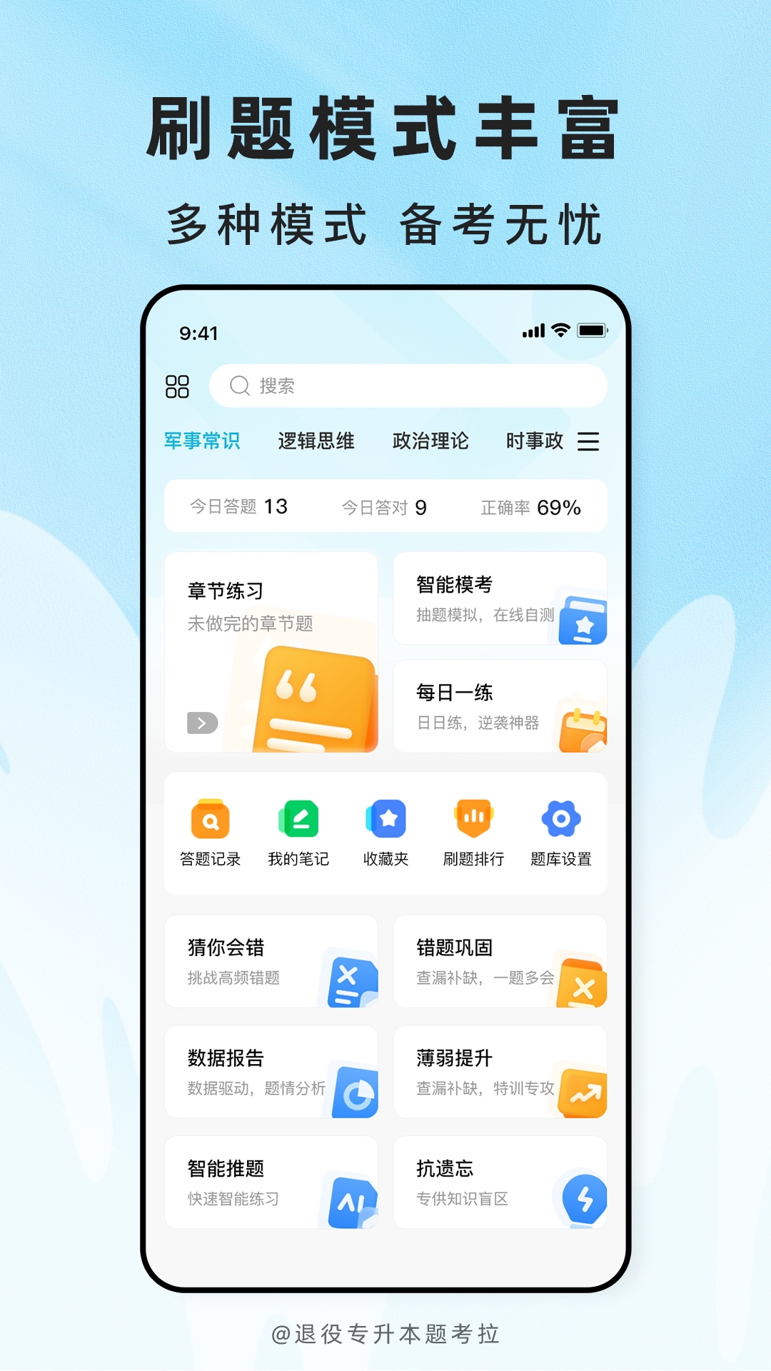 精彩截图-退役专升本题考拉2026官方新版