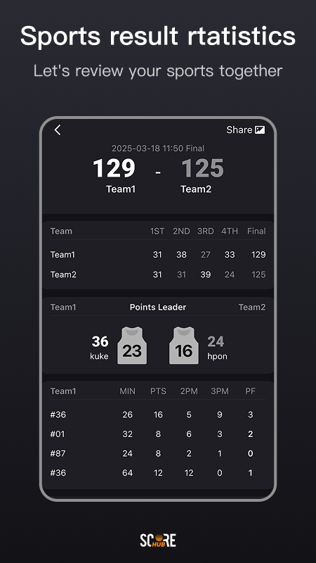 精彩截图-ScoreHub2026官方新版