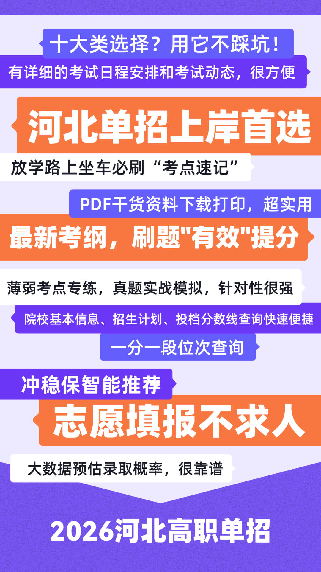 精彩截图-高职单招河北版2026官方新版