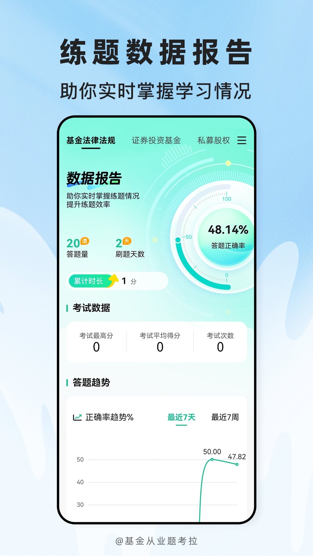 精彩截图-基金从业题考拉2026官方新版