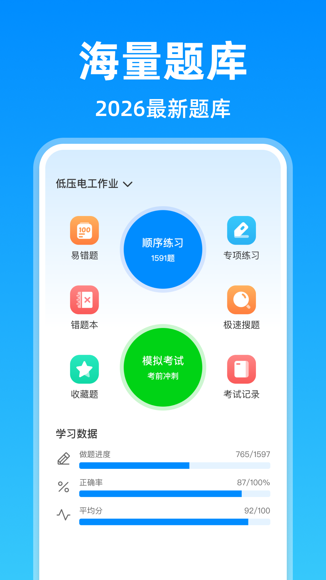 精彩截图-电工考试题目大全2026官方新版