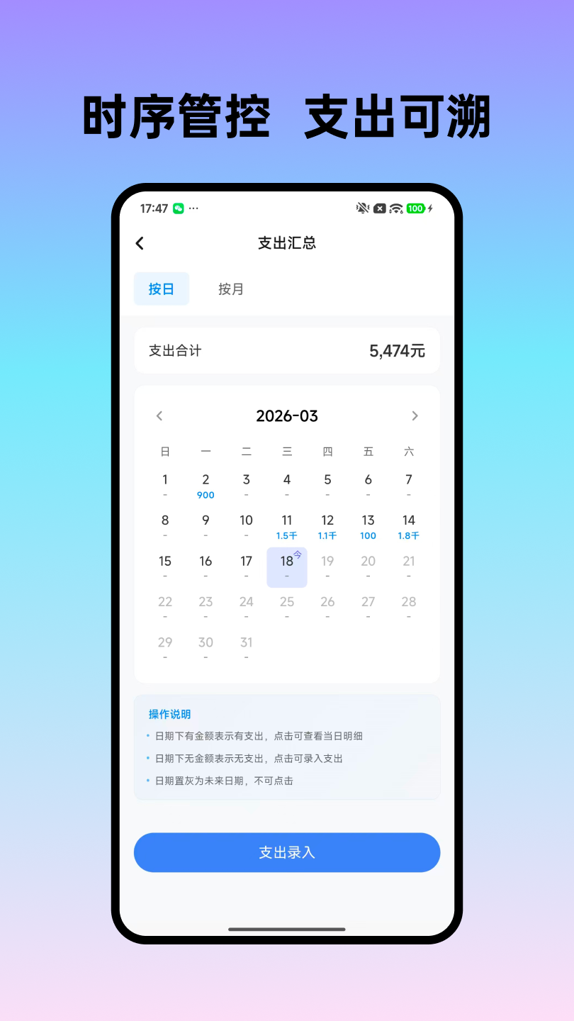 精彩截图-餐信日日算2026官方新版