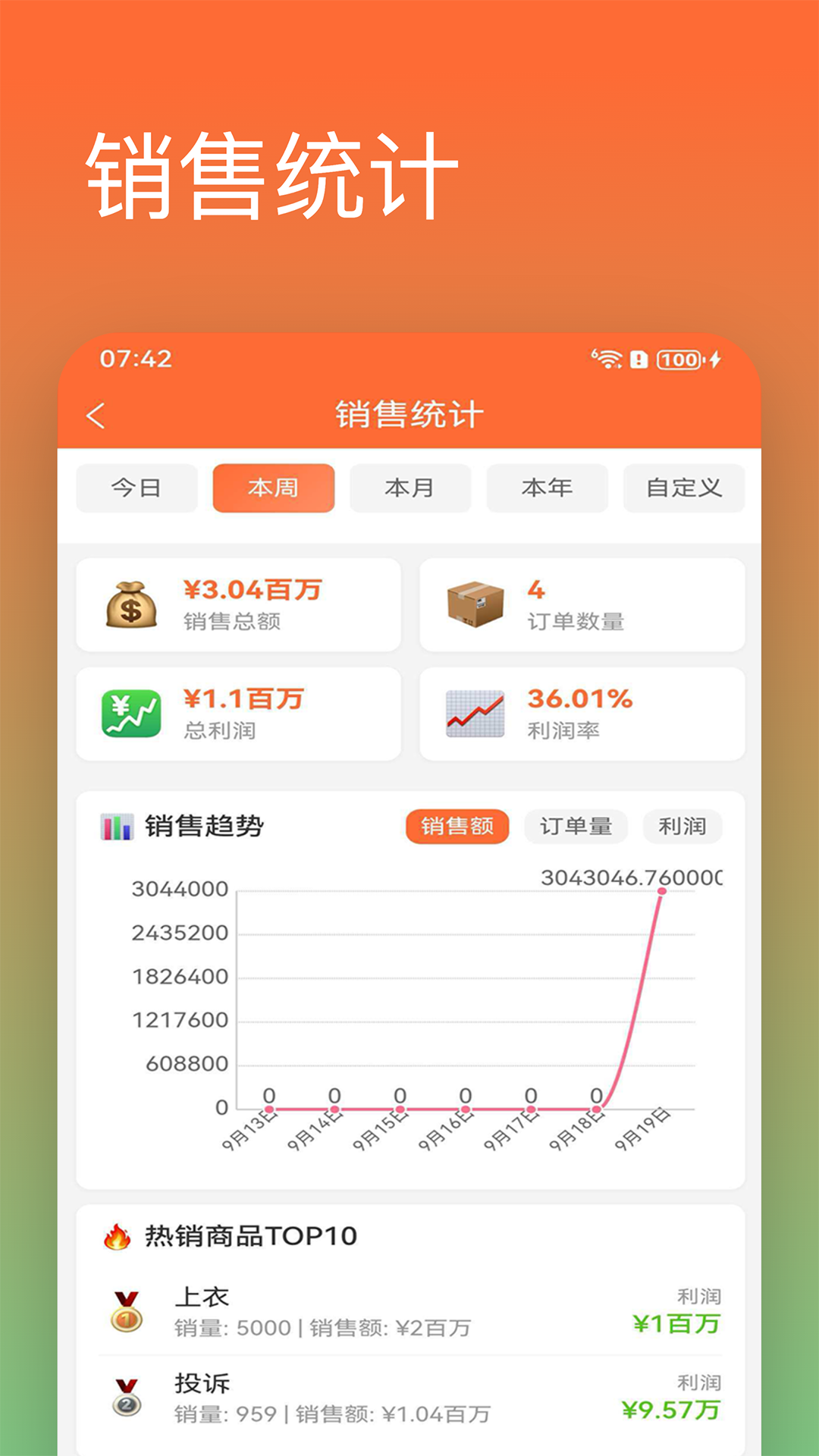 精彩截图-进销存管家2026官方新版
