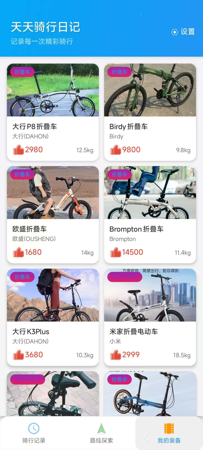 精彩截图-天天骑行日记2026官方新版