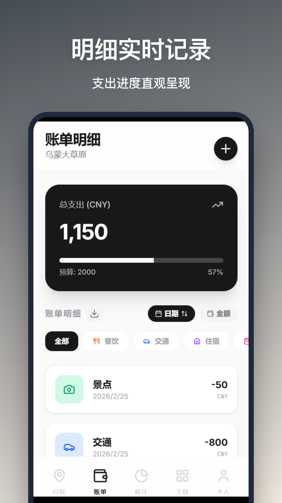 精彩截图-旅行记账2026官方新版