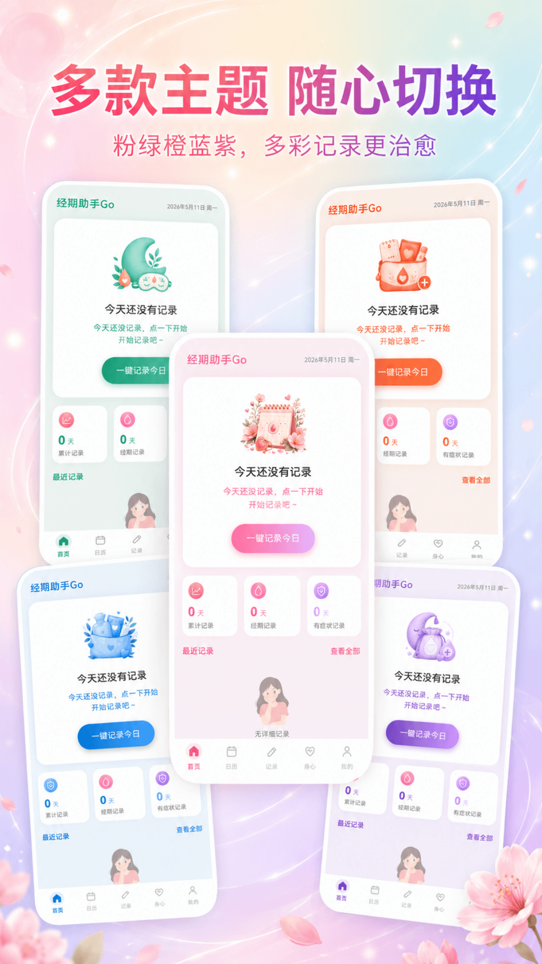 精彩截图-经期助手Go2026官方新版