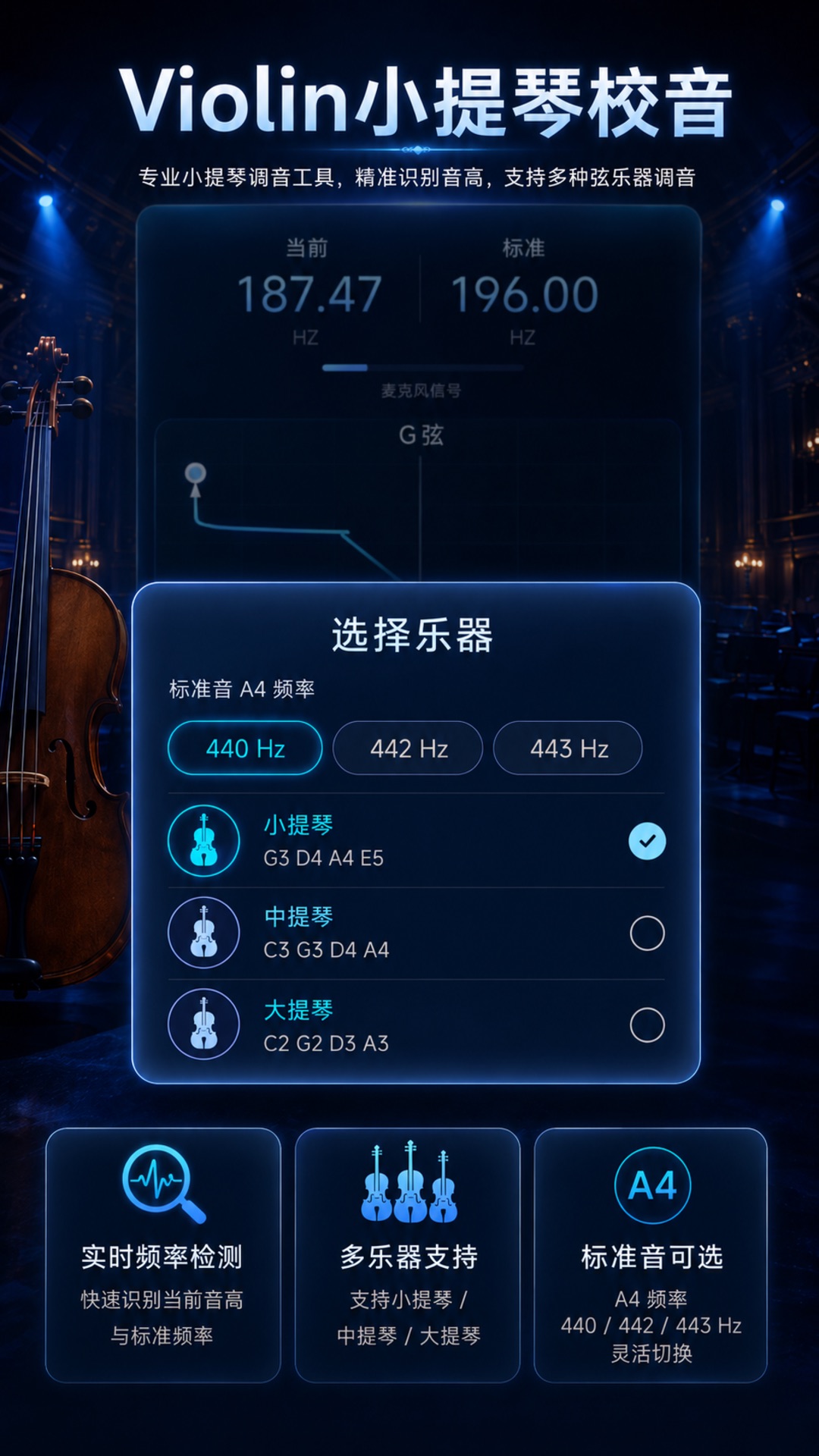 精彩截图-Violin小提琴校音2026官方新版