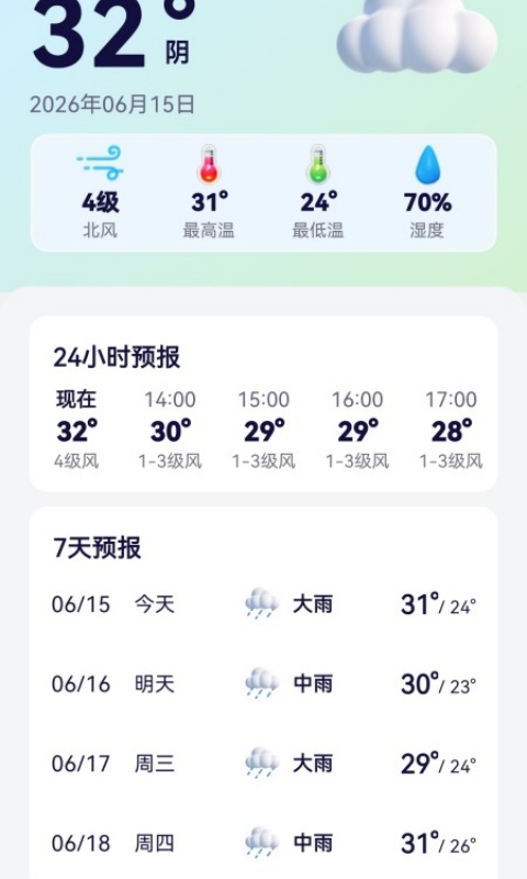 精彩截图-红蛙天气日历2026官方新版