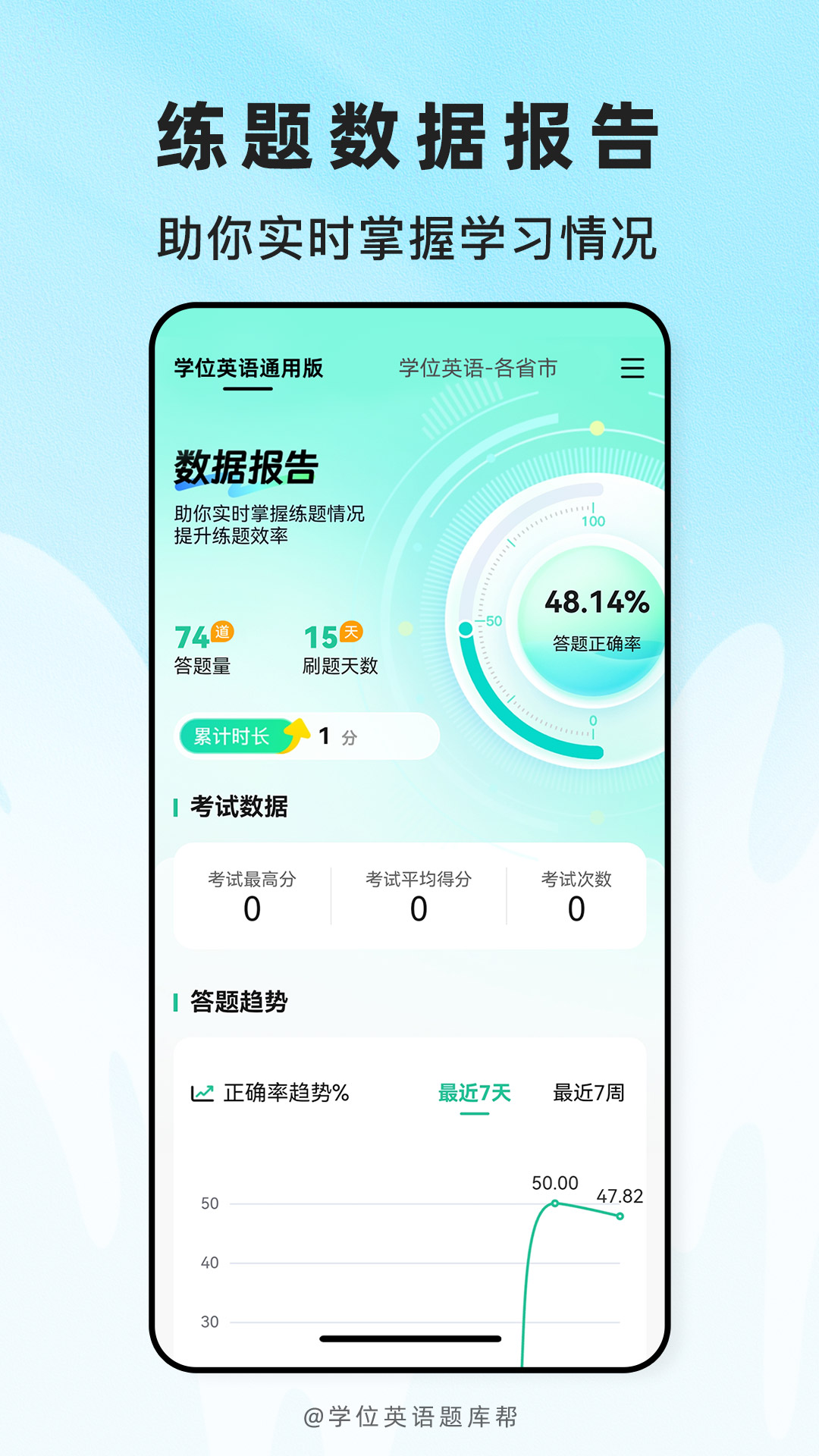 精彩截图-学位英语题库帮2026官方新版