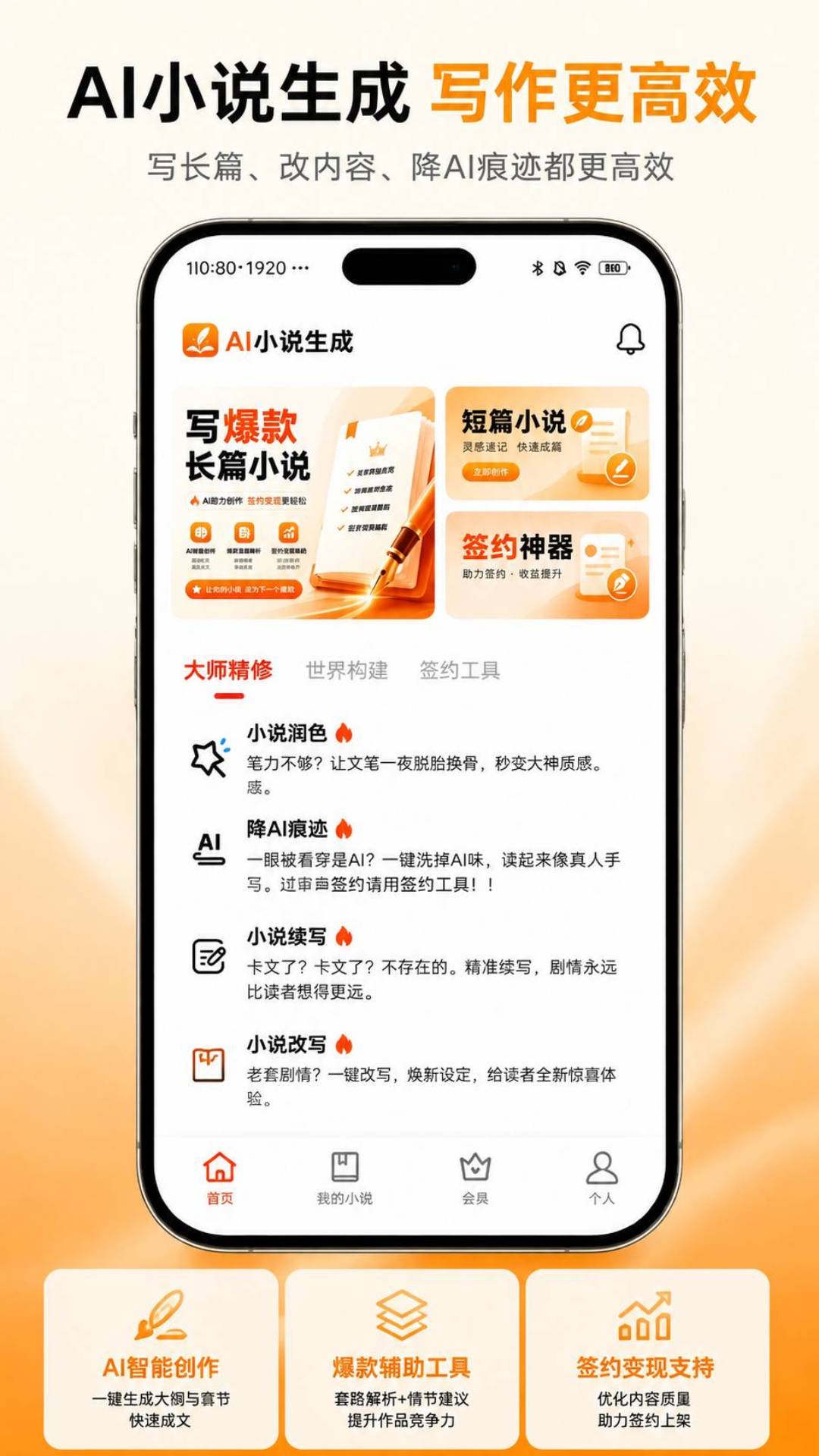 精彩截图-AI小说生成2026官方新版