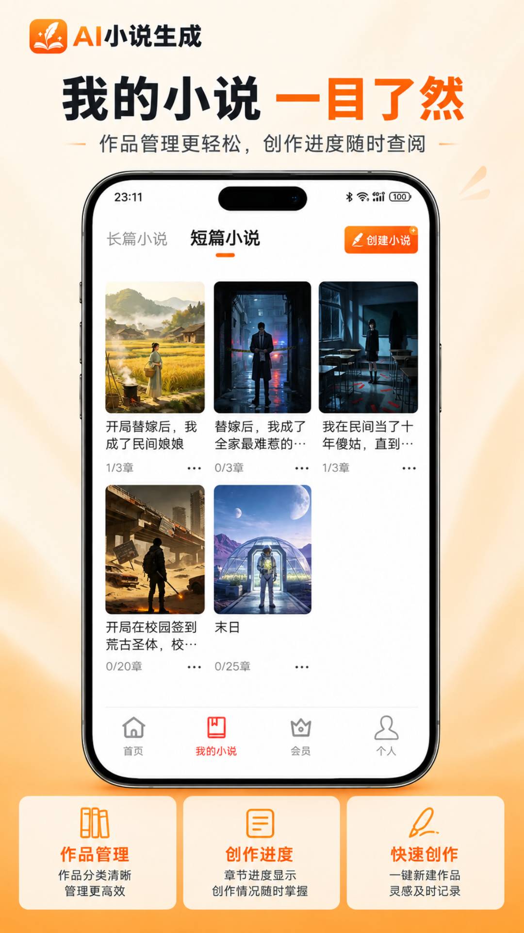 精彩截图-AI小说生成2026官方新版