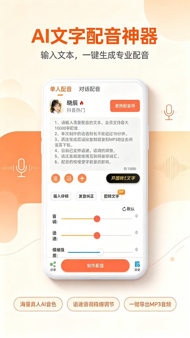 精彩截图-音码配音助手2026官方新版