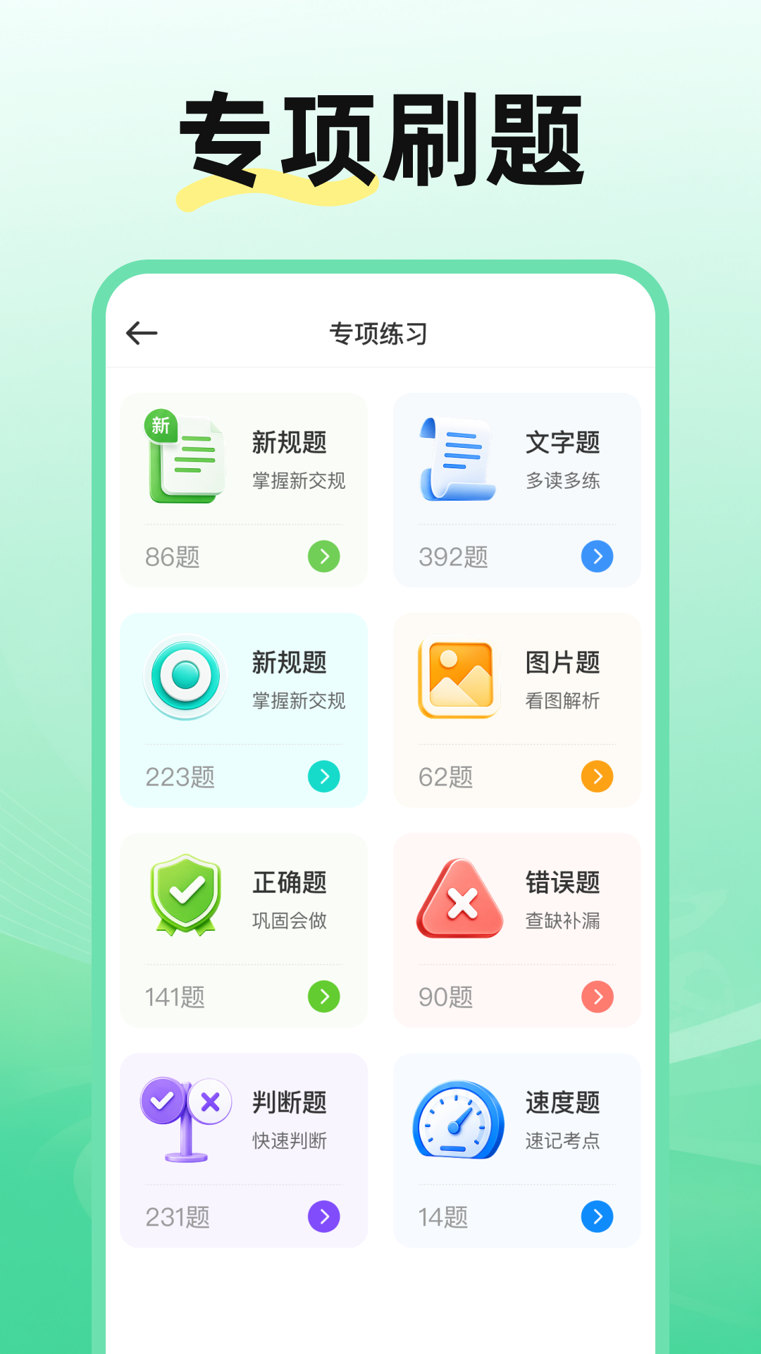 精彩截图-摩托车驾考刷题2026官方新版