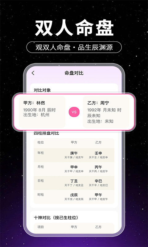 八字排盘运势测算 截图 2