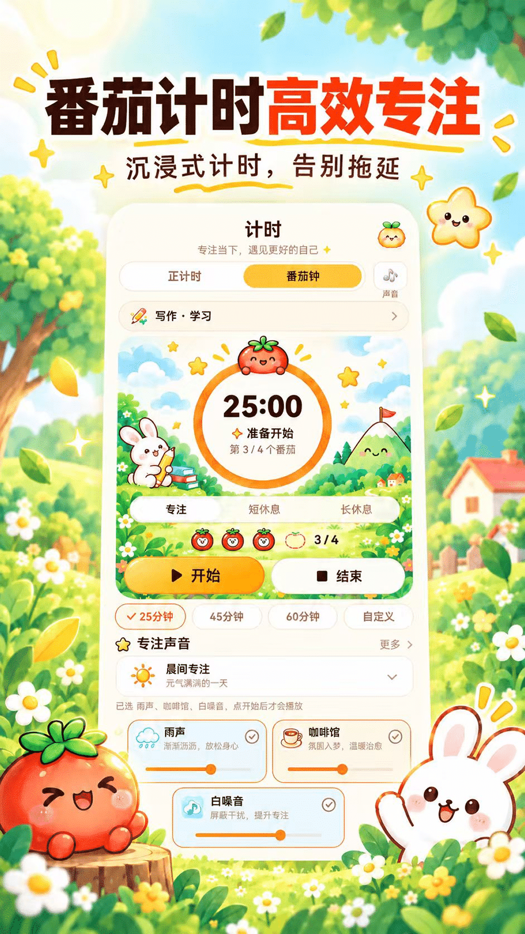 精彩截图-自律专注计时器2026官方新版